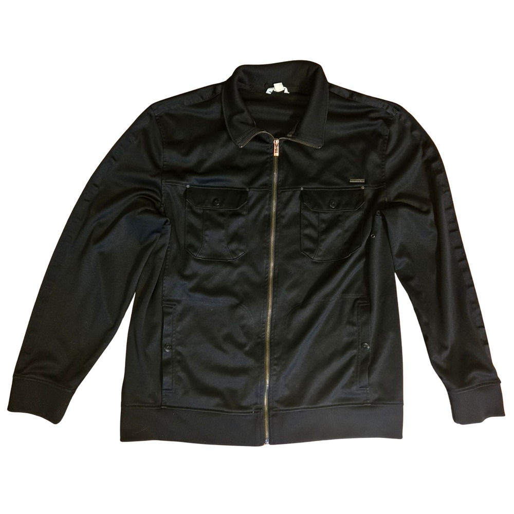 Calvin‎ Klein Men's Soft Shell Jacket Career Full Zip Pointed Collar Pockets XL